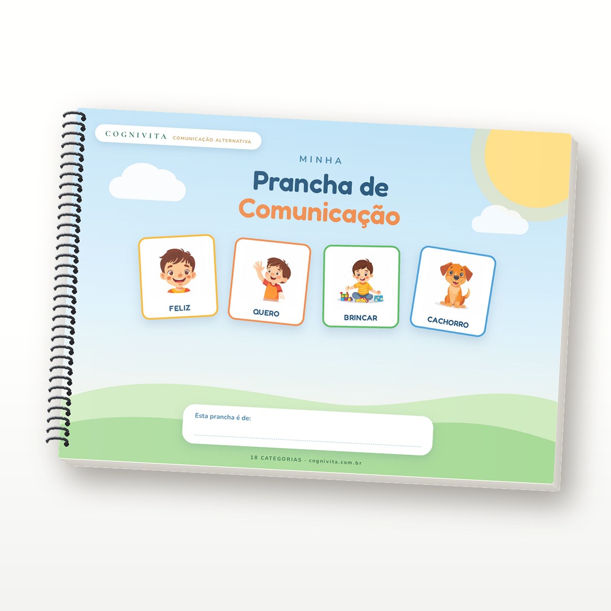 Prancha de Comunicação Alternativa com figuras