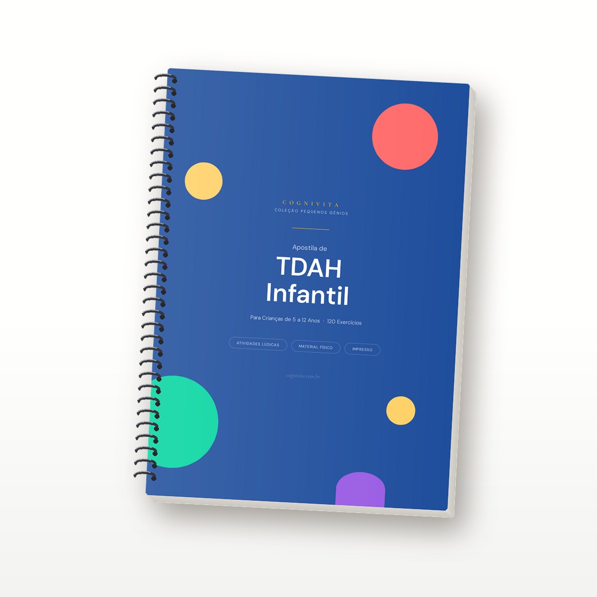 Capa: Apostila TDAH Infantil — 120 Atividades